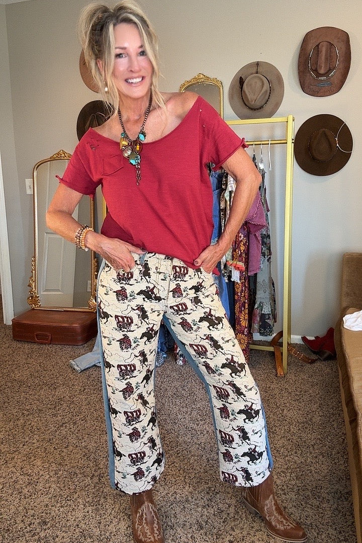 Lasso &amp; Trail Tapestry Jeans