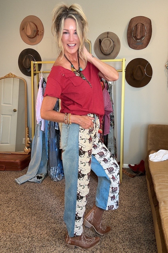 Lasso &amp; Trail Tapestry Jeans