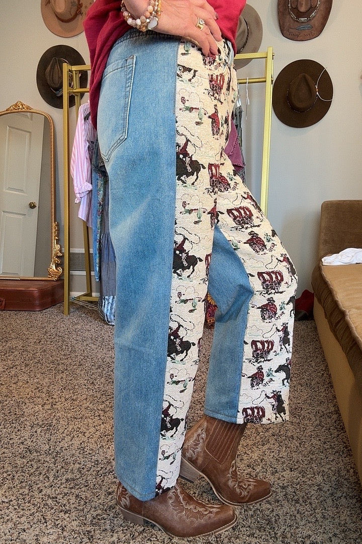 Lasso &amp; Trail Tapestry Jeans