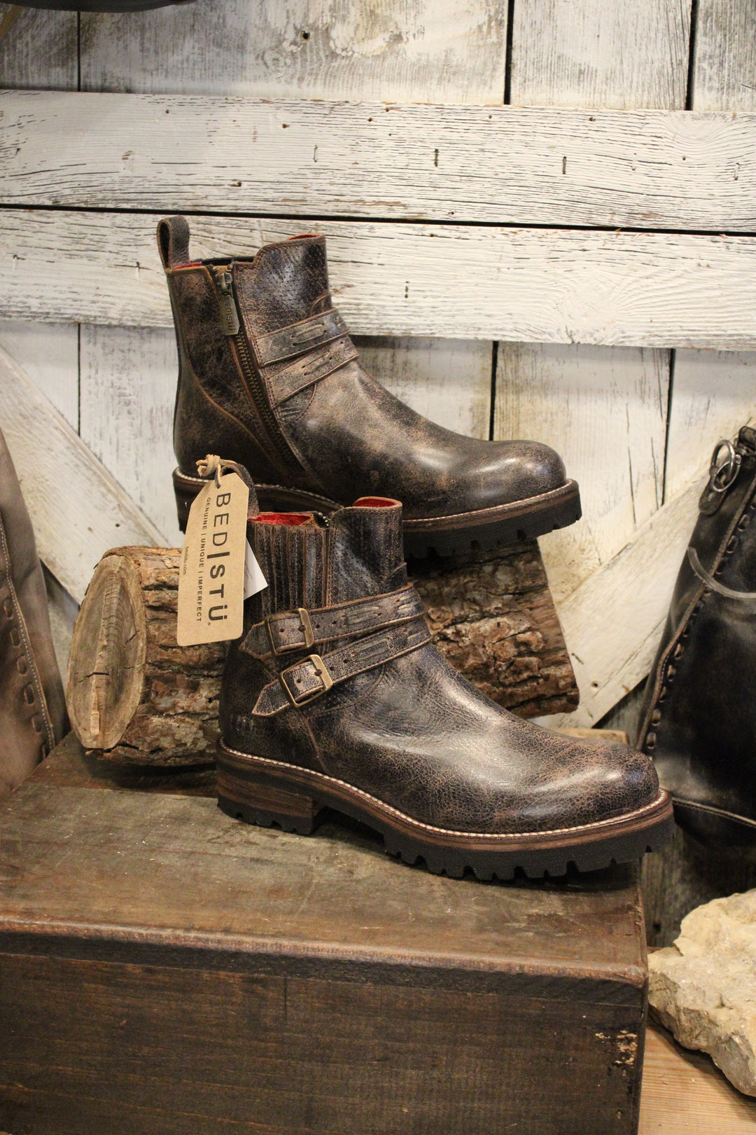 Bed|Stu Daring Black Lux Boots