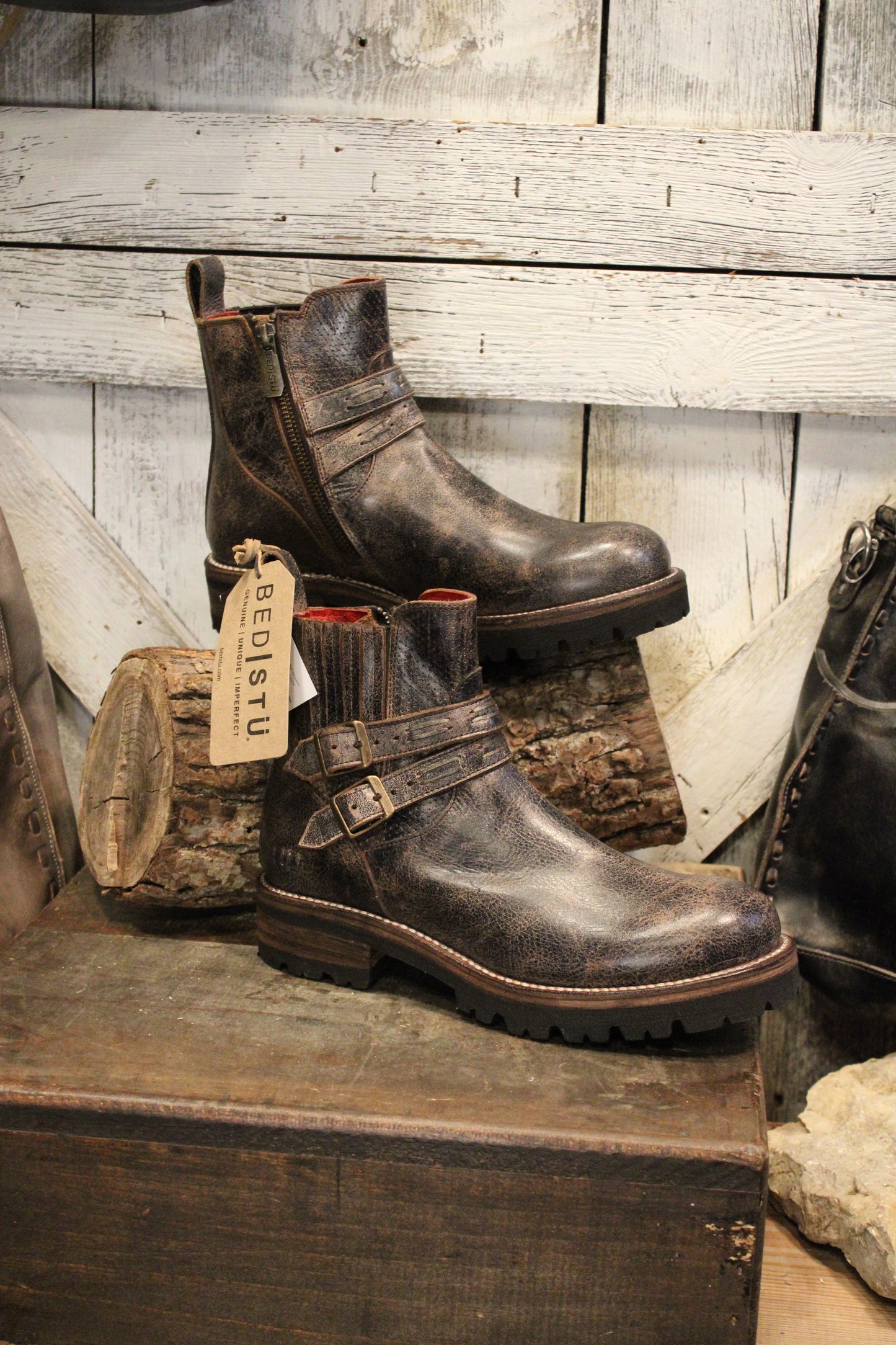 Bed|Stu Daring Black Lux Boots