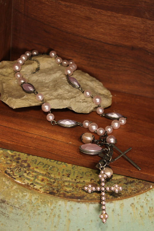 Lariat Lilac Necklace