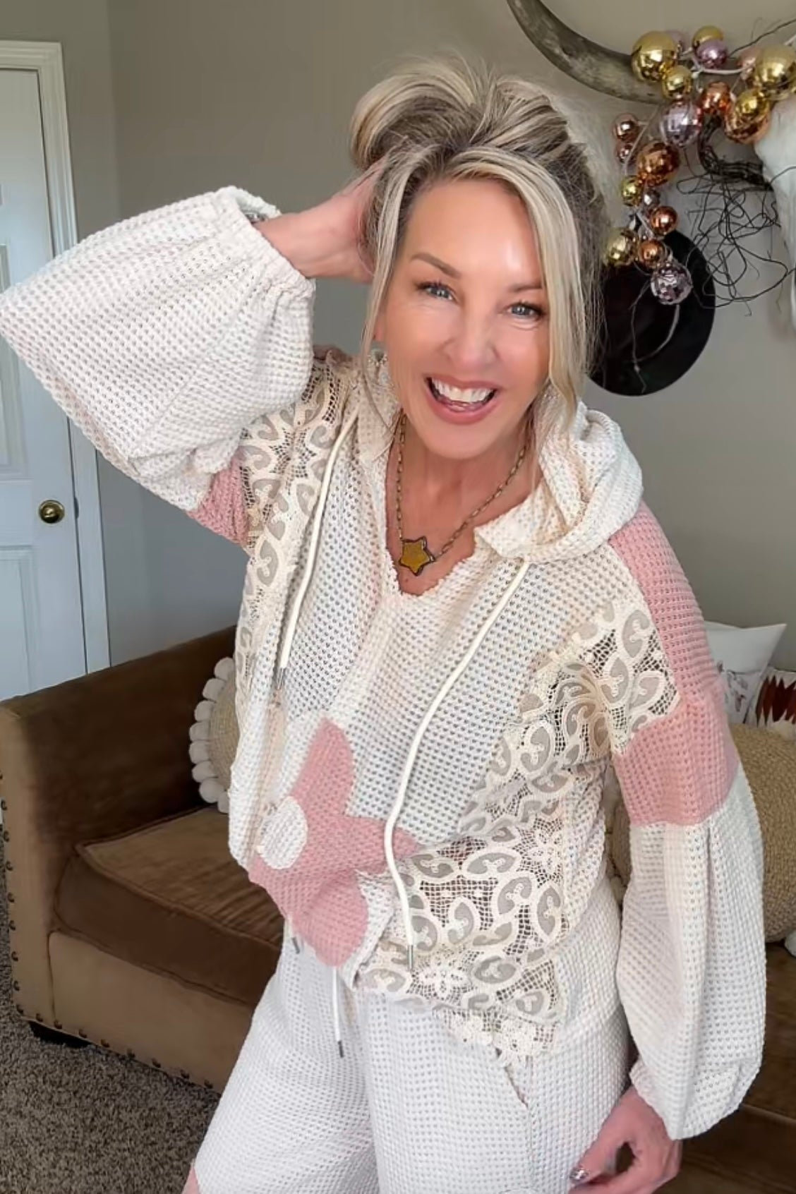 Lacy Lucy Thermal Knit Casual