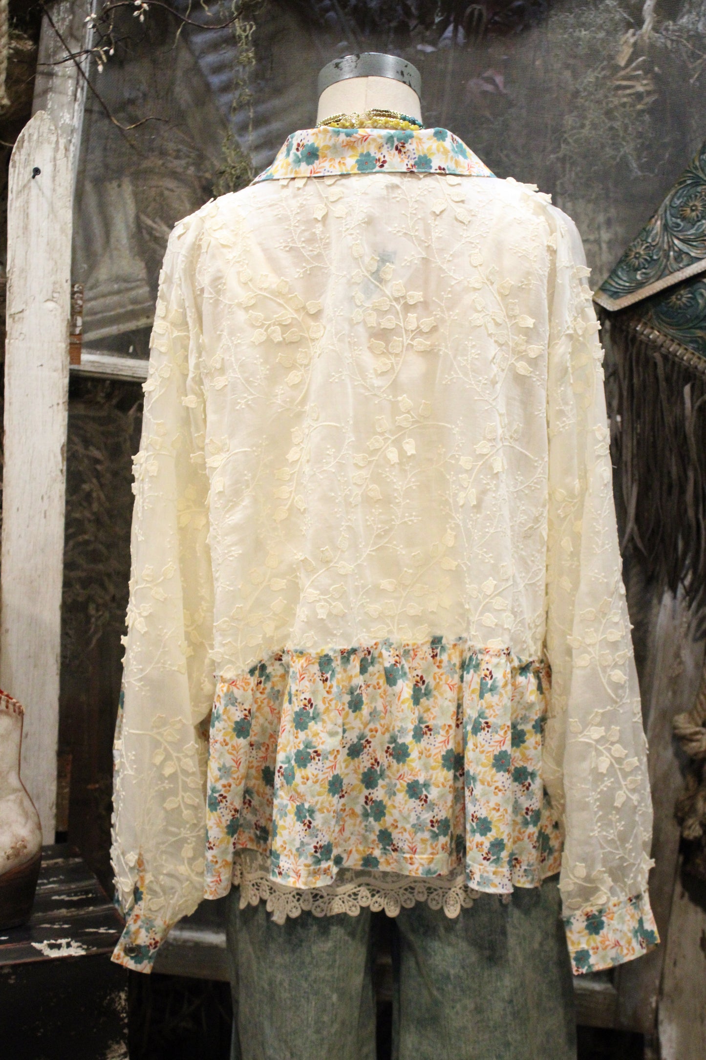 A Sheer Delight Button Up