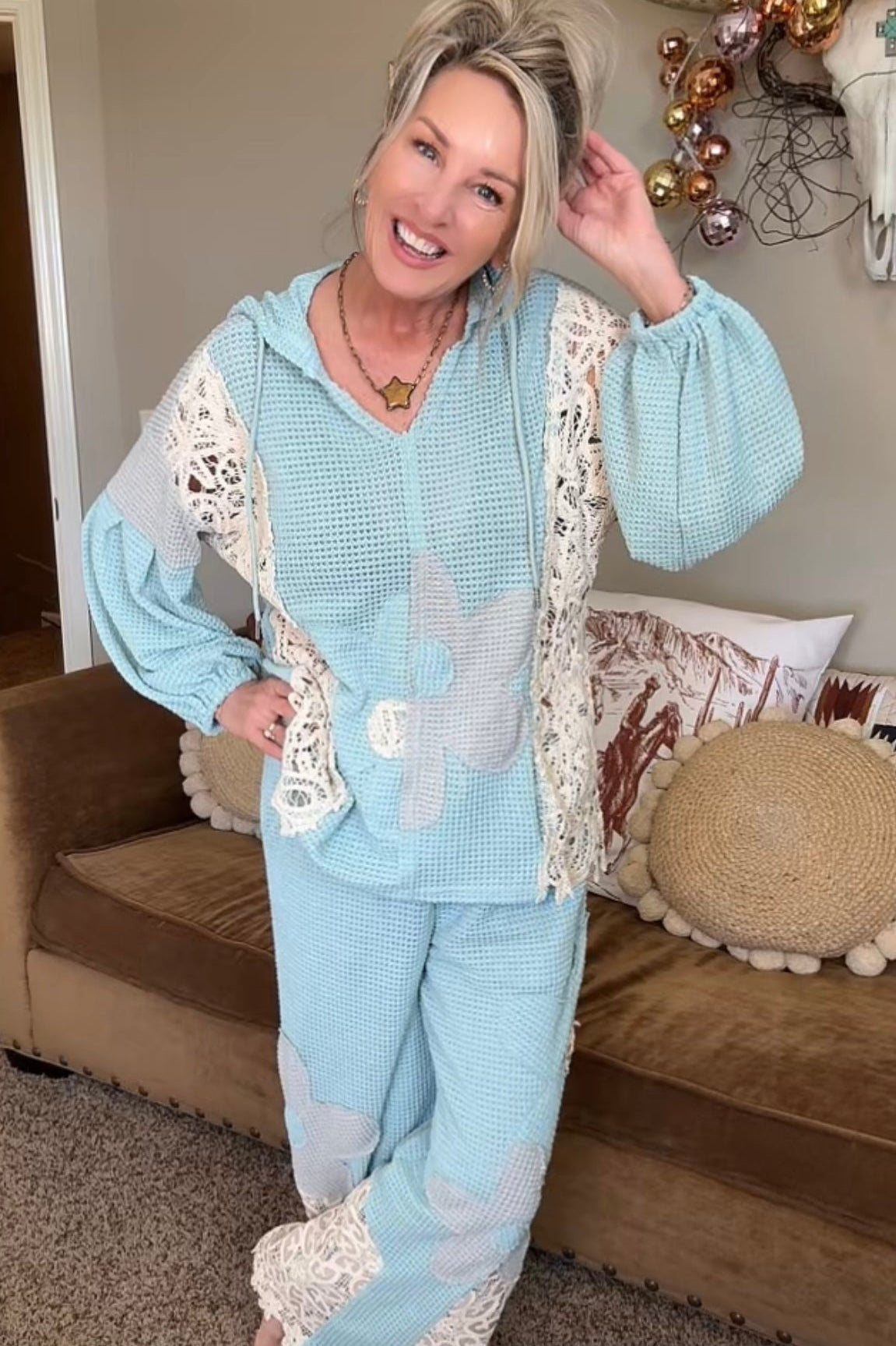 Lacy Lexi Thermal Knit Casual