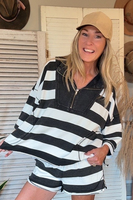 Metro Stripe Everyday Top