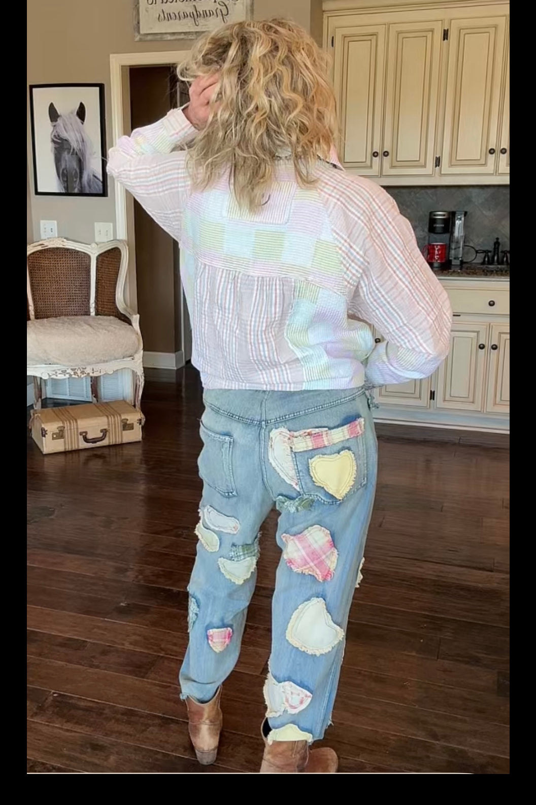 Hattie Hearts Patchwork Jeans