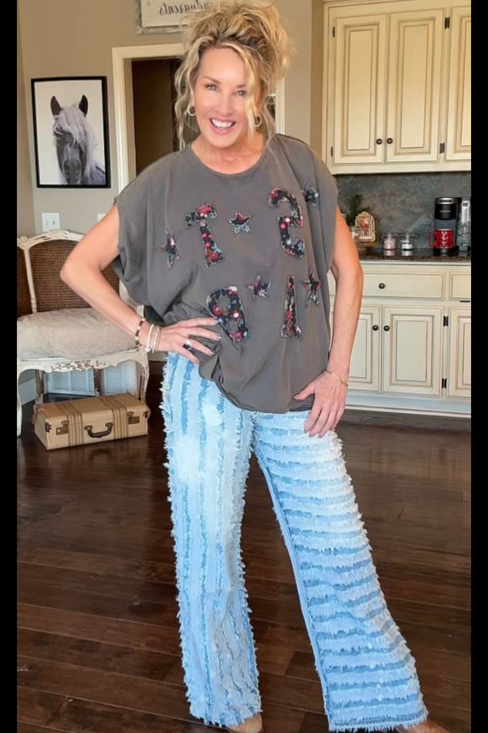Fringe Frontier Wide Leg Jeans