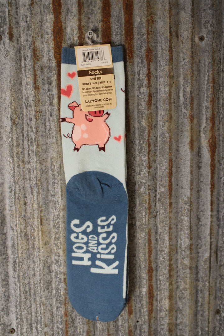 Hogs And Kisses Socks