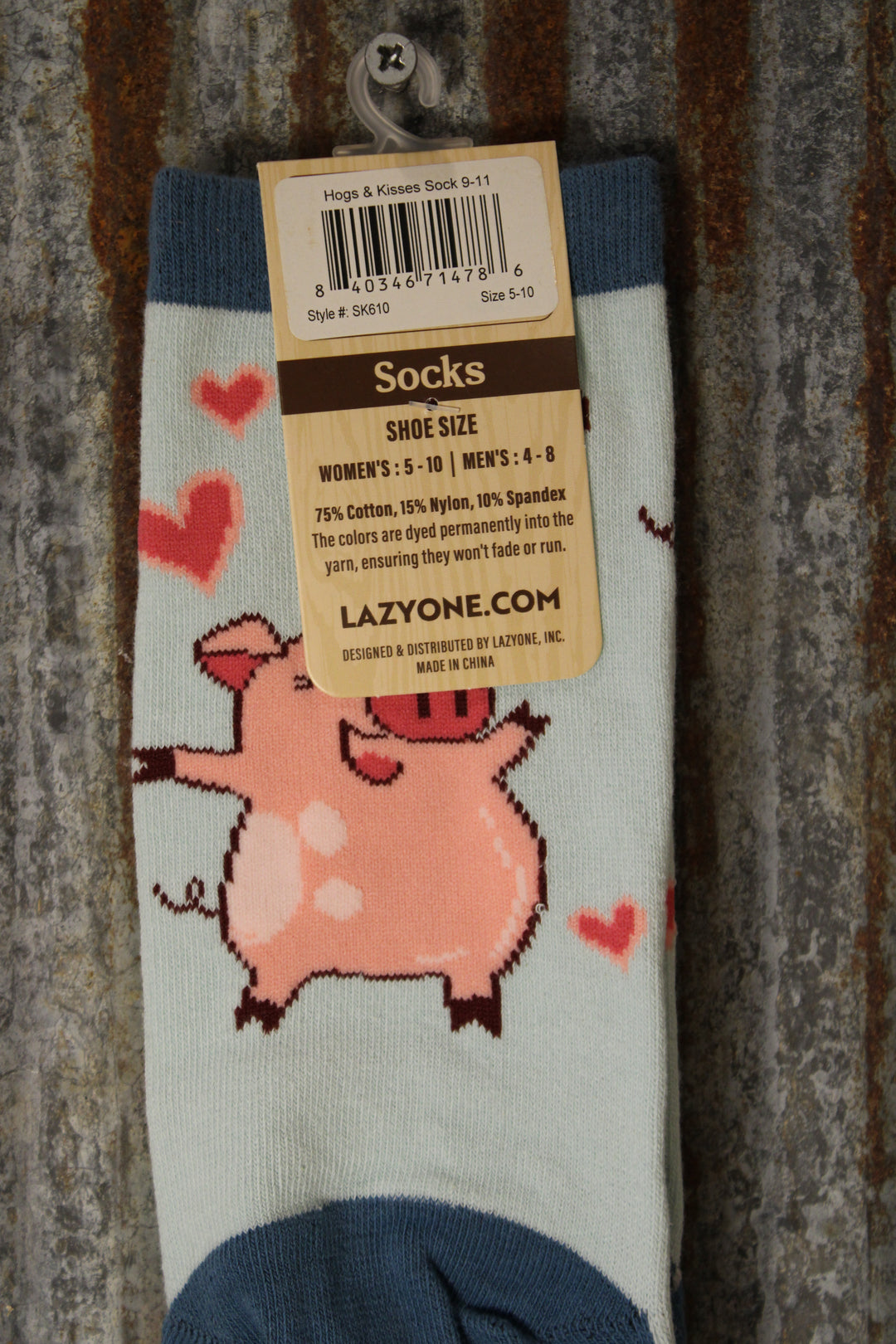 Hogs And Kisses Socks