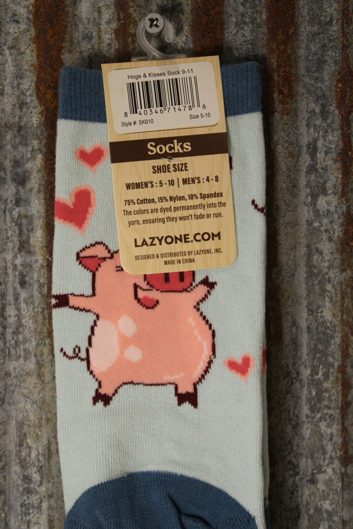 Hogs And Kisses Socks