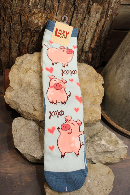 Hogs And Kisses Socks