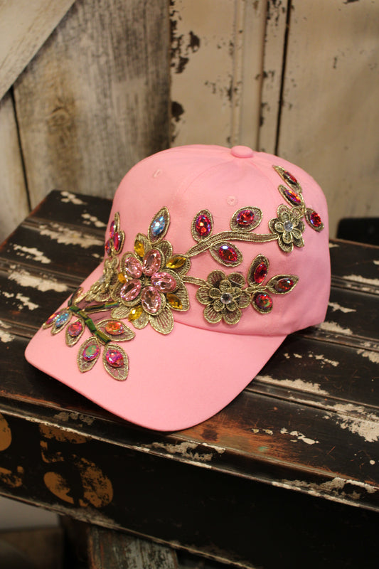 Glitz And Pink Rainbow Hat