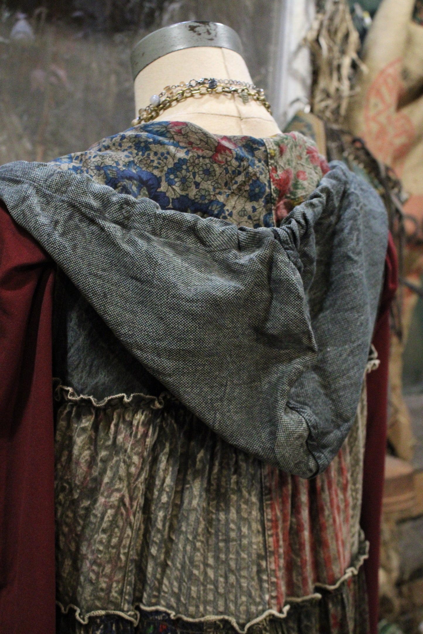 Meadow Bloom Sleeveless Hooded Jacket