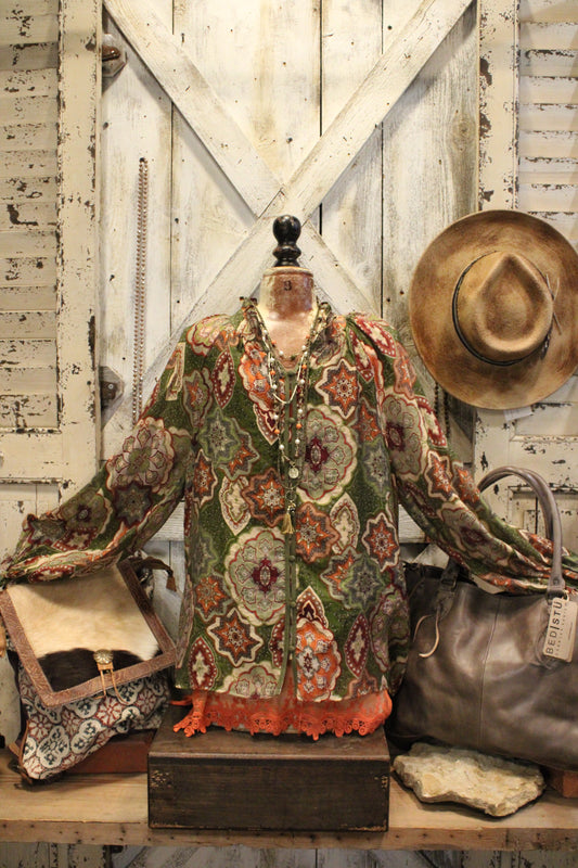 Olive Dance Blouse