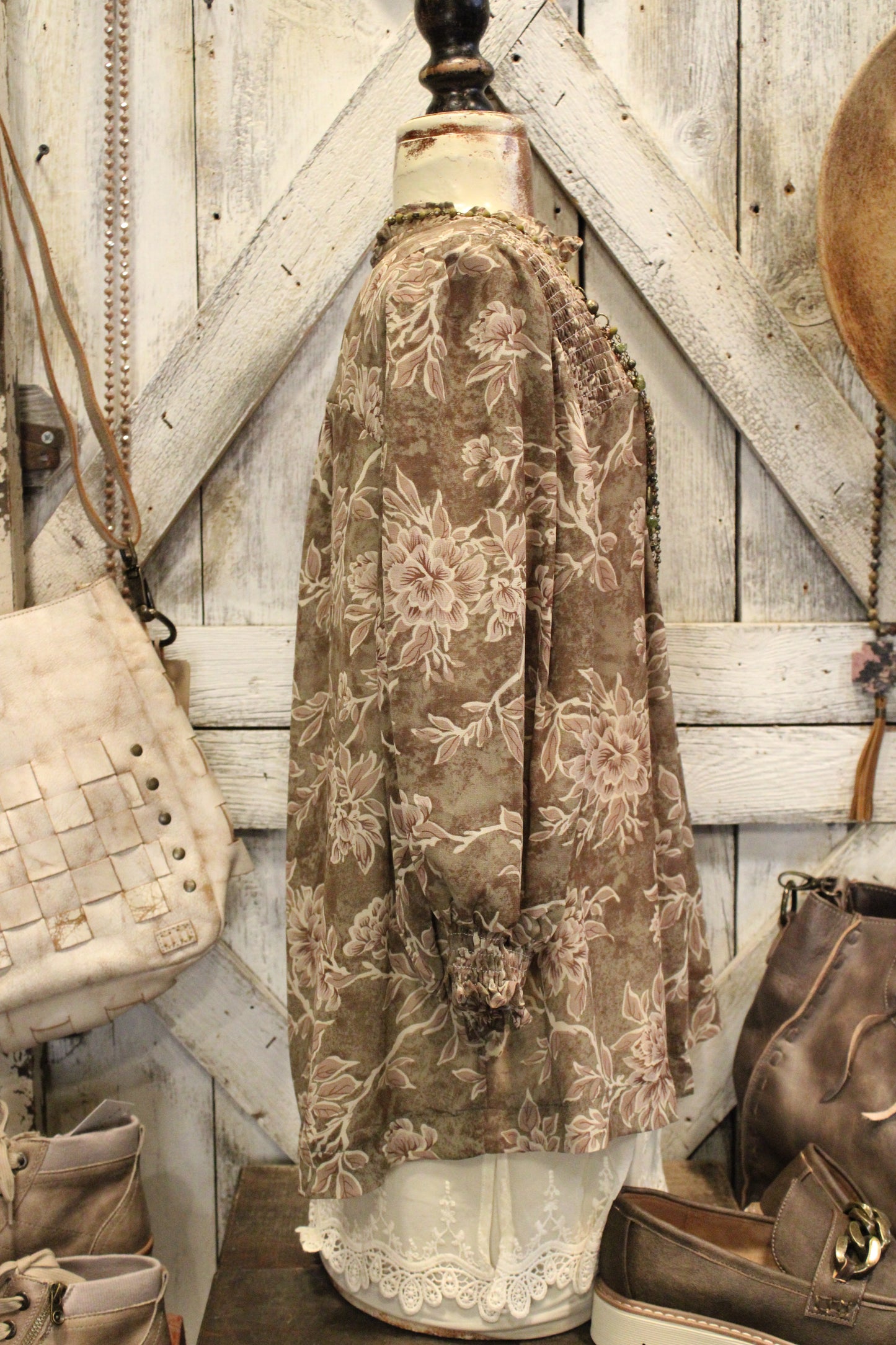 Sage N' Blooms Blouse