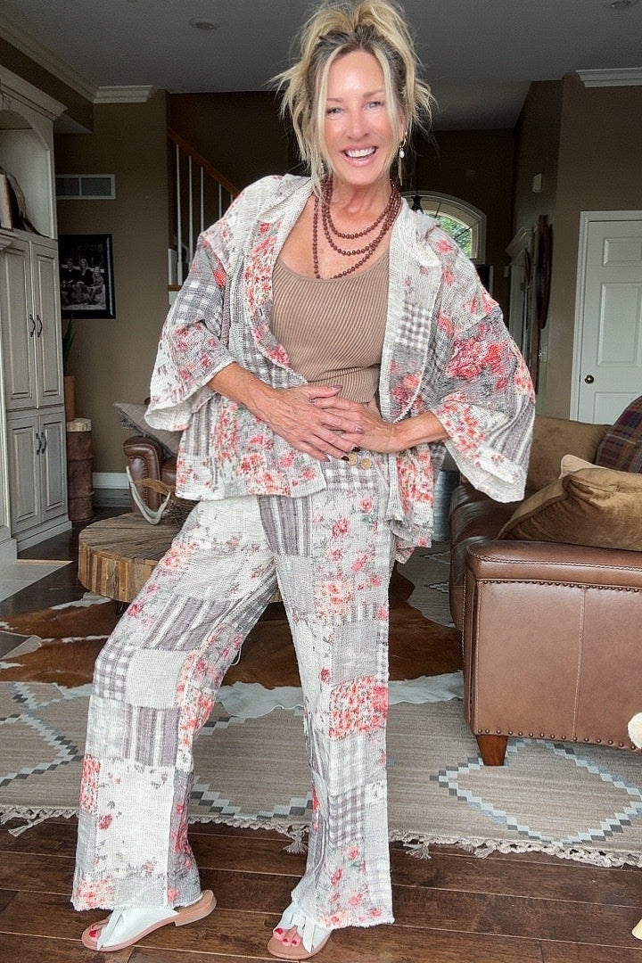 Everly Woven Cotton Hooded Cardigan