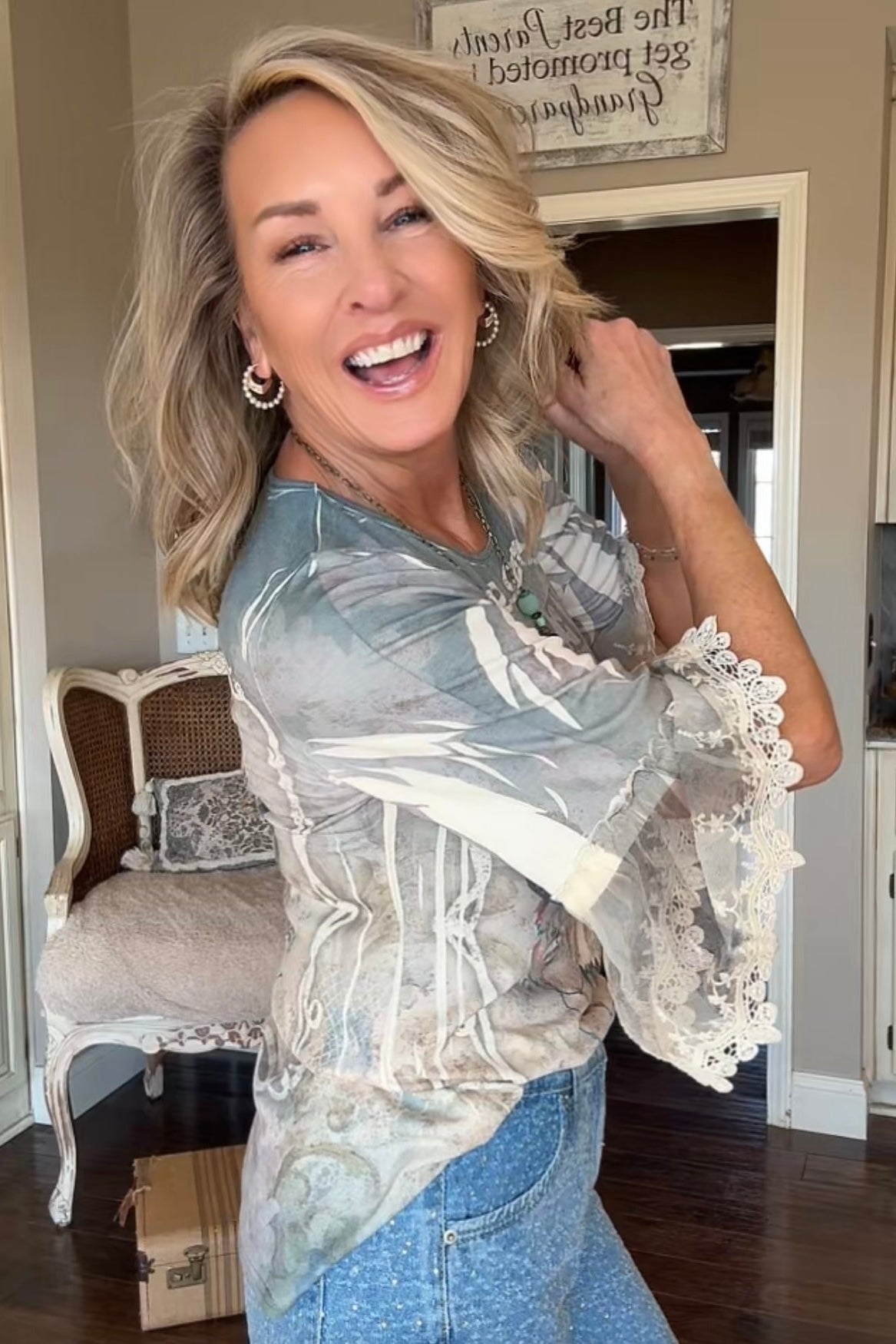 Broom Tail Western Blouse