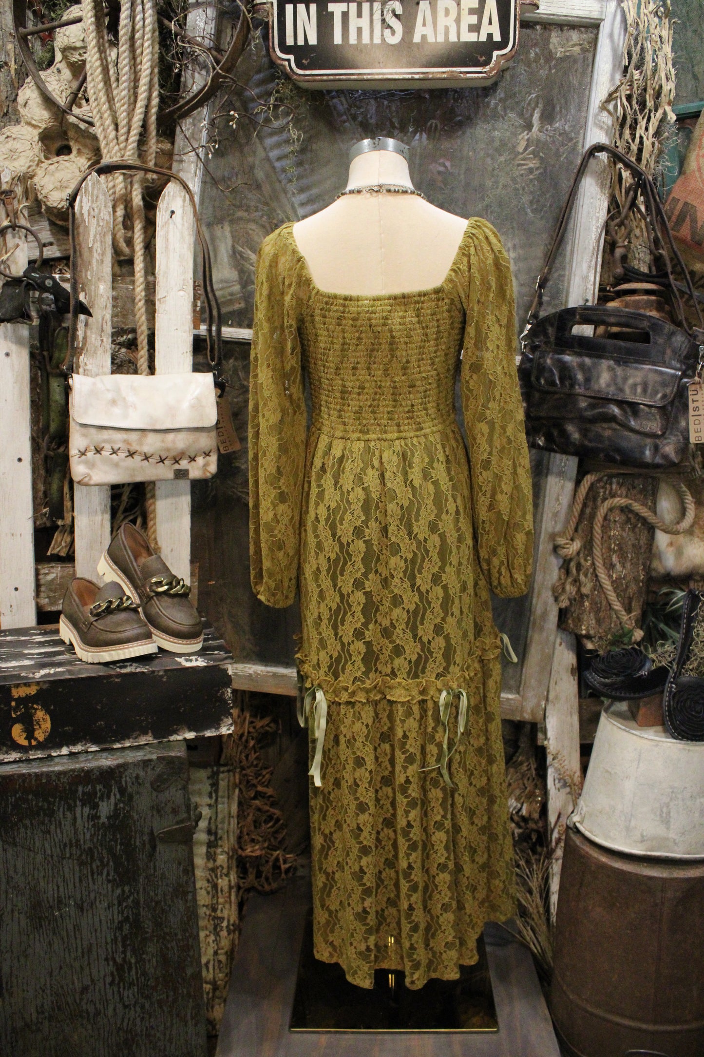 Miss Melody Olive Dress