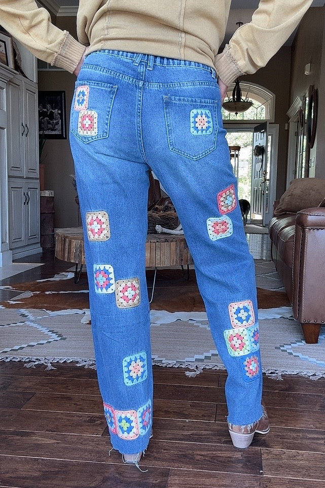 Granny Square Jeans