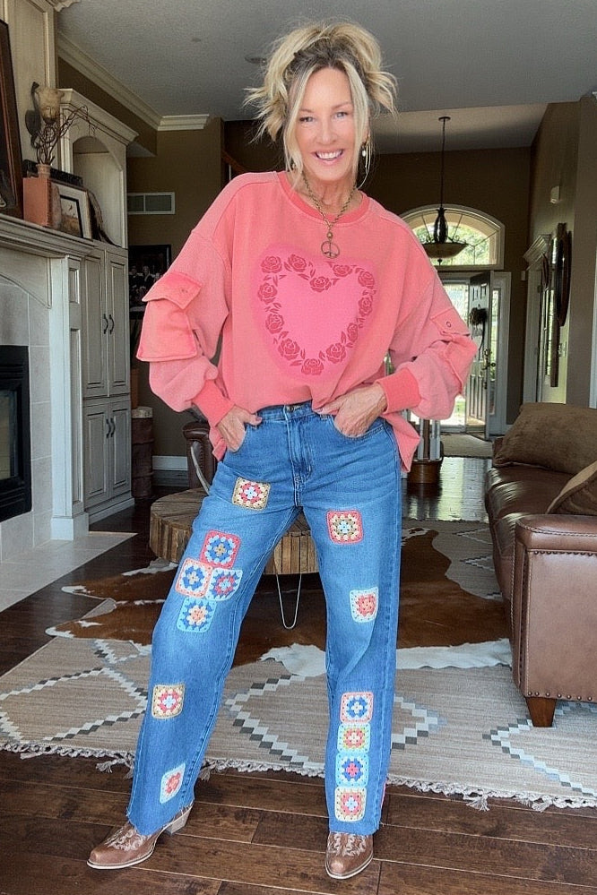 Granny Square Jeans