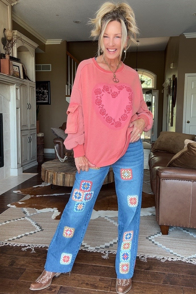 Granny Square Jeans