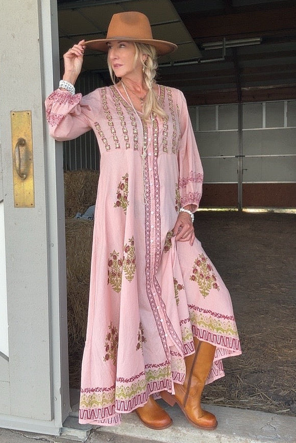Blush Horizon Maxi Dress