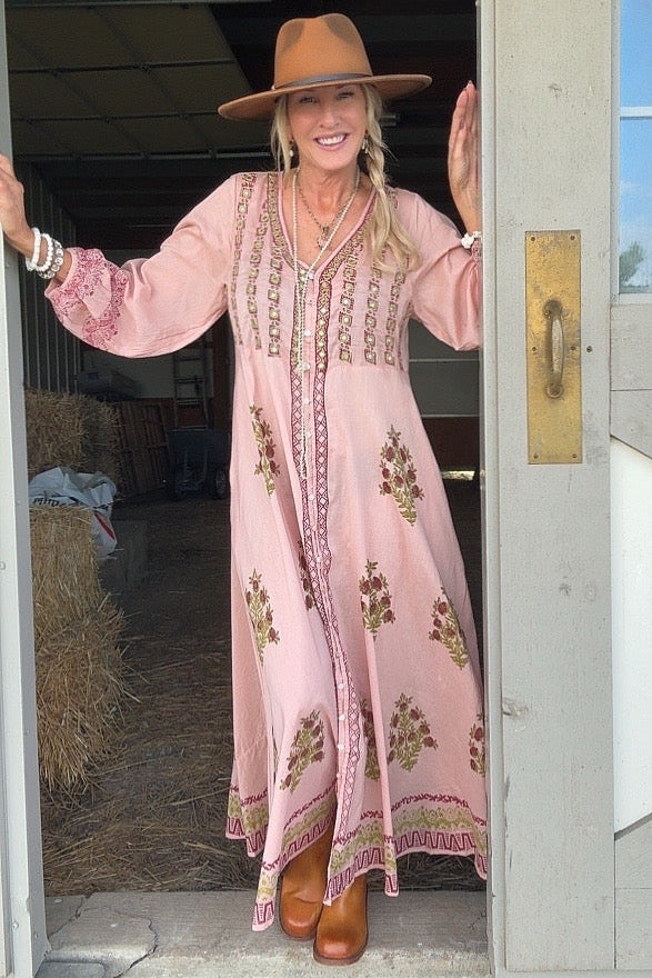 Blush Horizon Maxi Dress