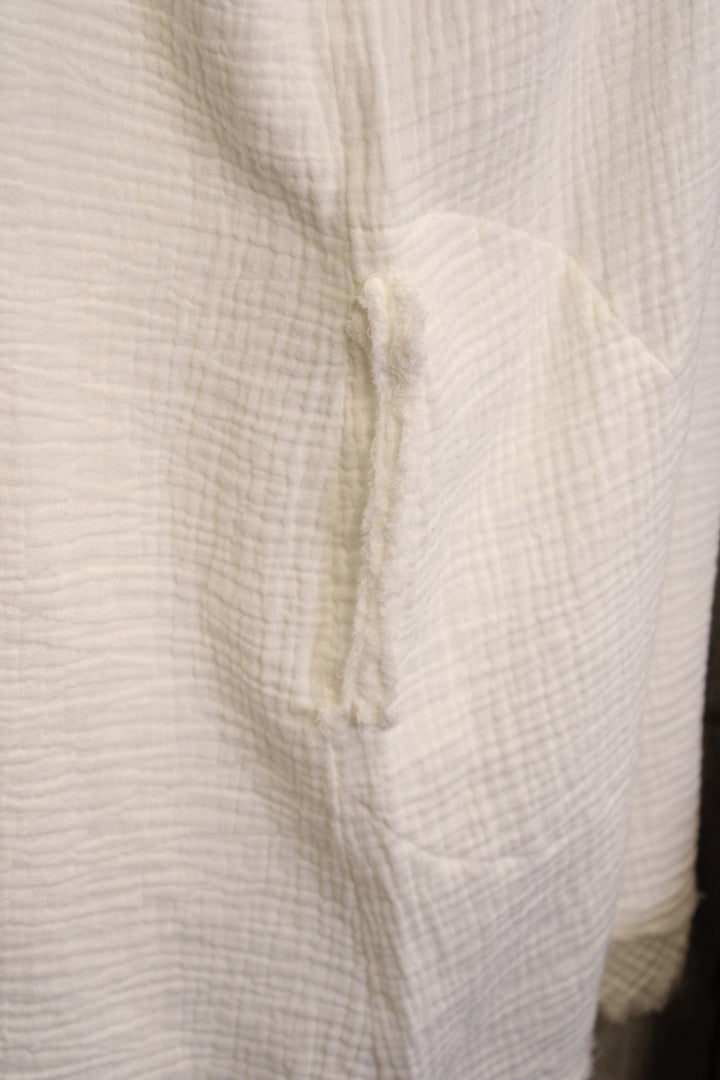 Simple And Sweet White Gauze Dress