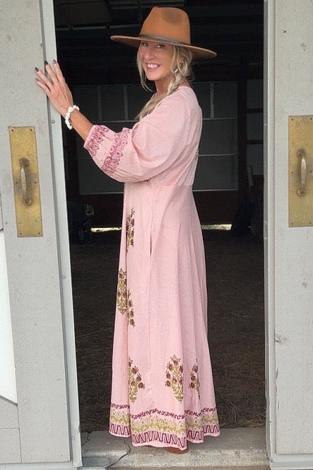 Blush Horizon Maxi Dress