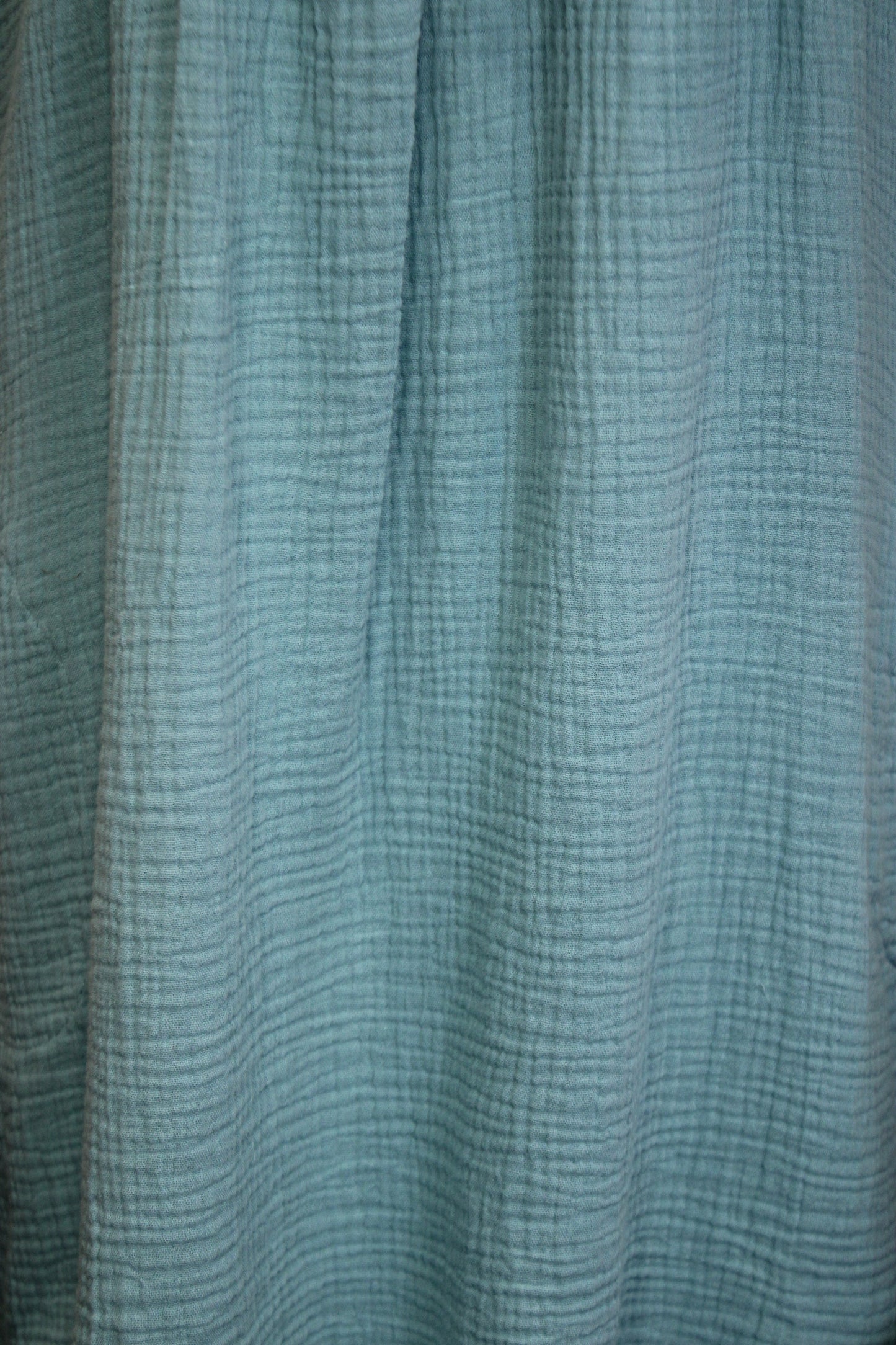 Simple And Sweet Dusty Teal Gauze Dress