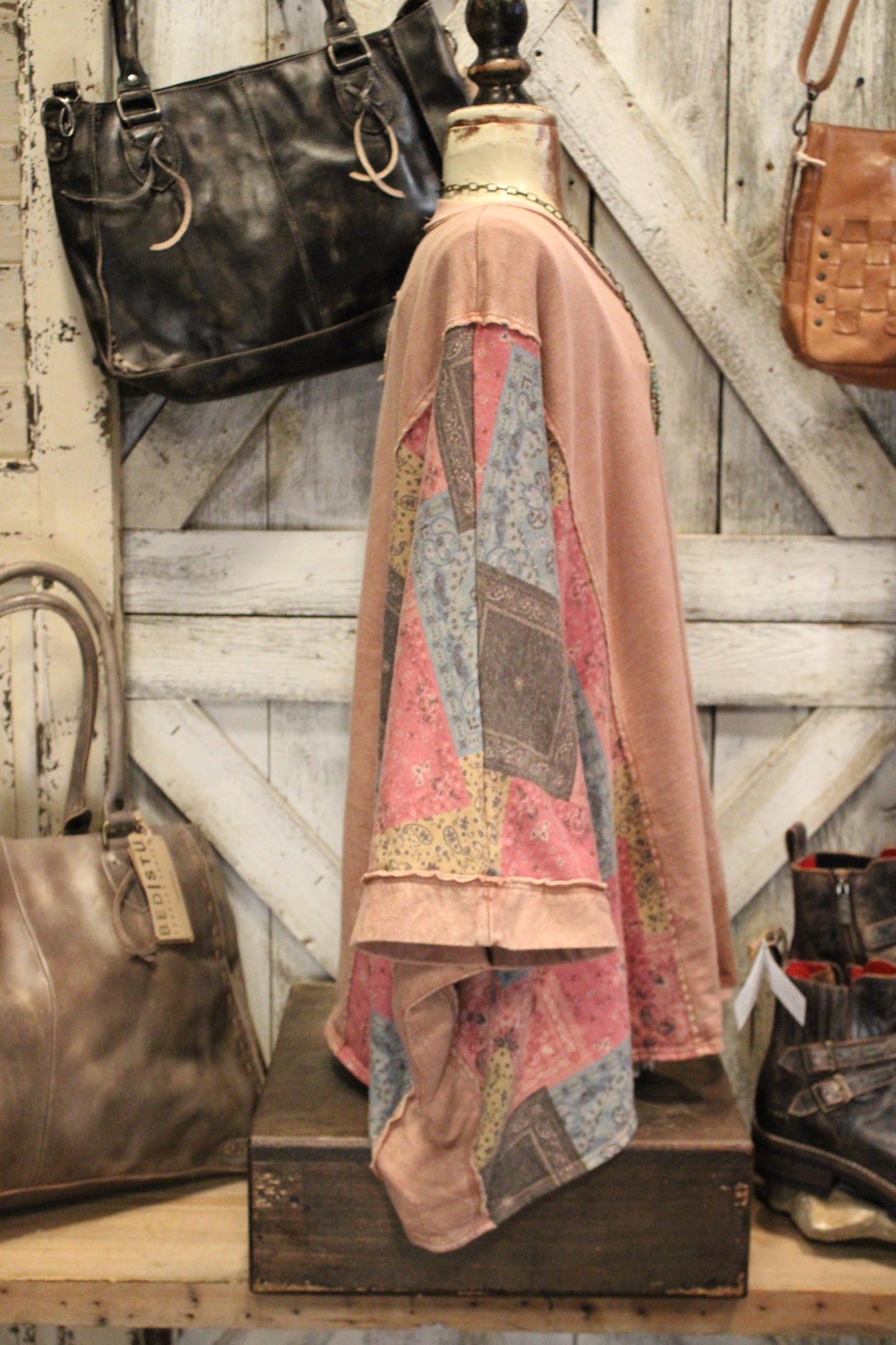 Perfect Patch Sugar Rose Poncho