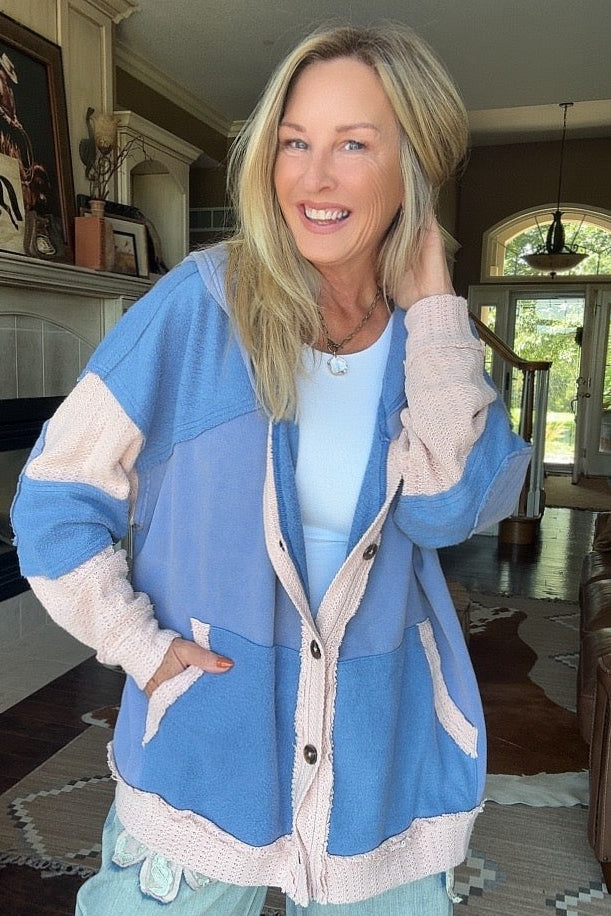 Sunset Sky Hooded Cardigan