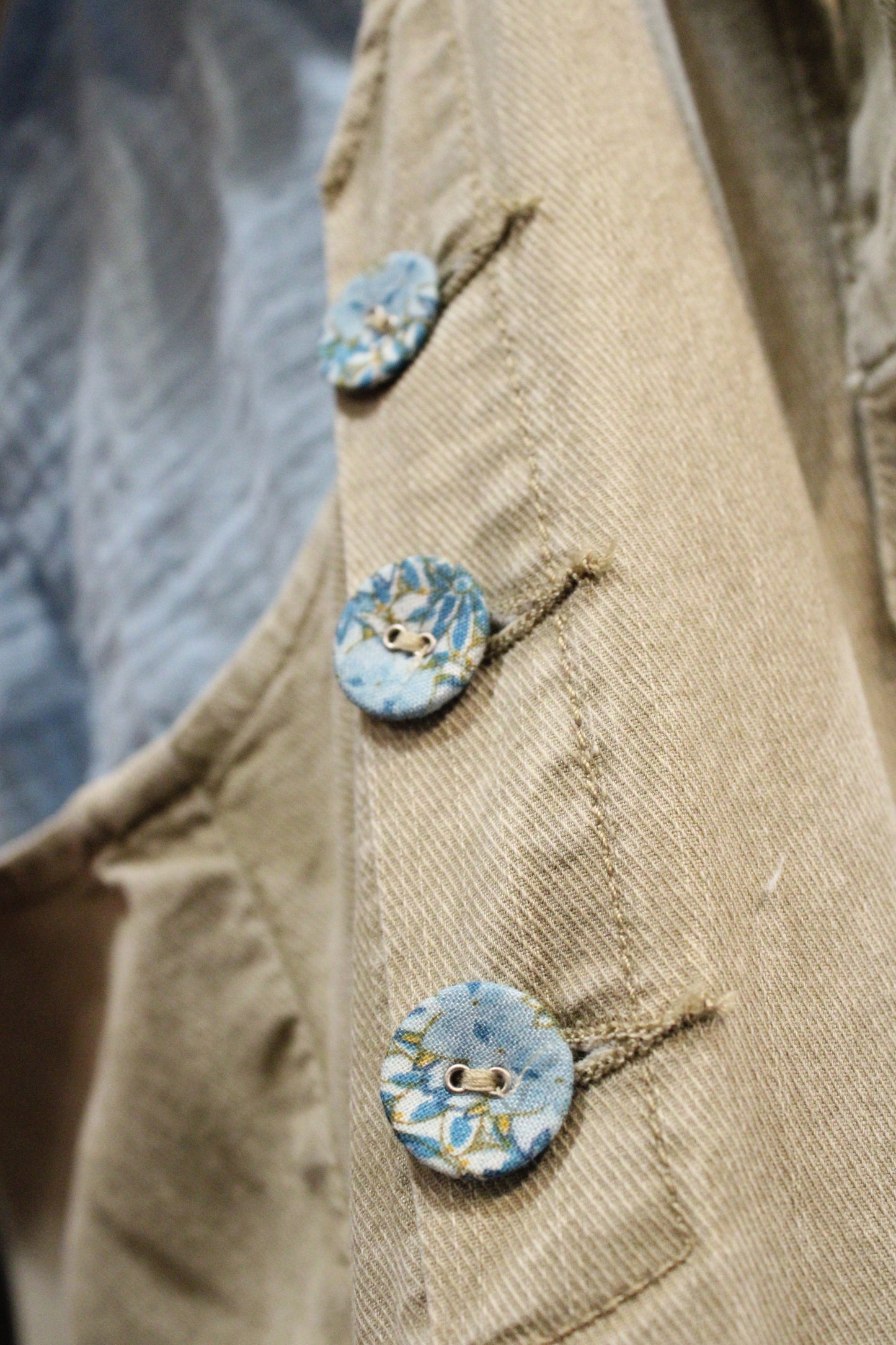Flower Patch Khaki Overalls