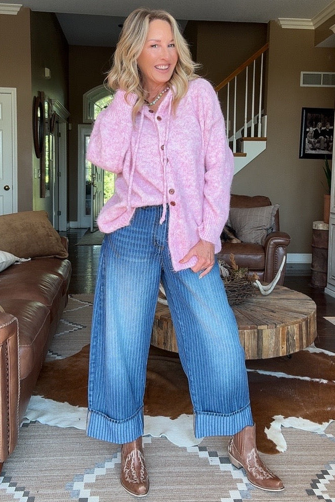 Blush Prairie Hooded Cardigan