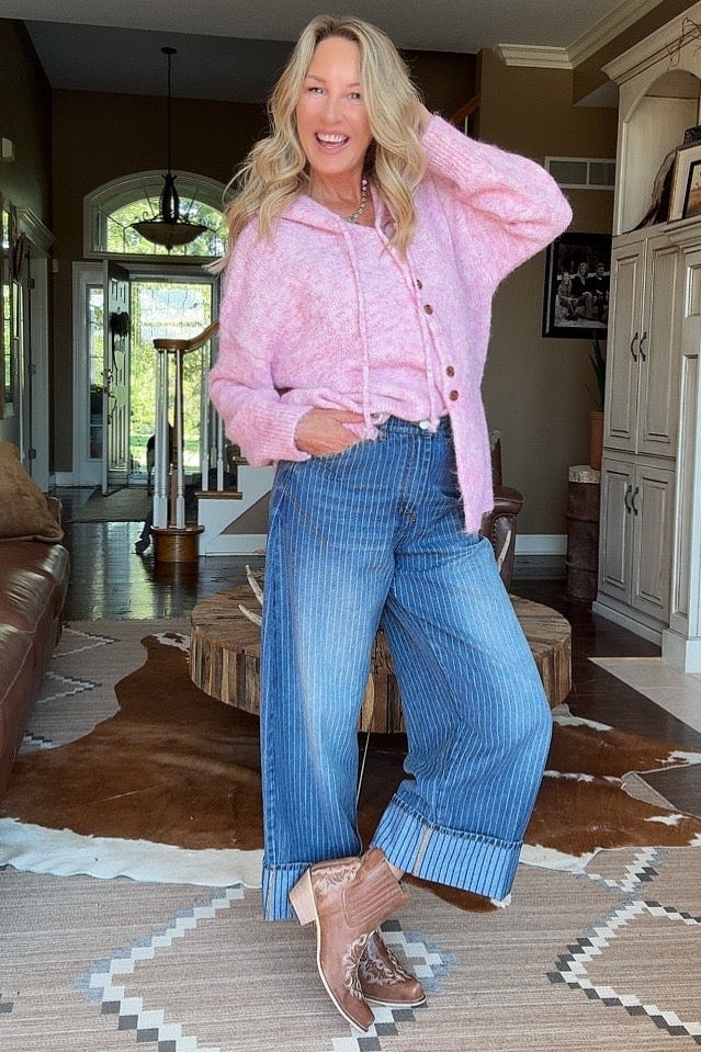 Blush Prairie Hooded Cardigan
