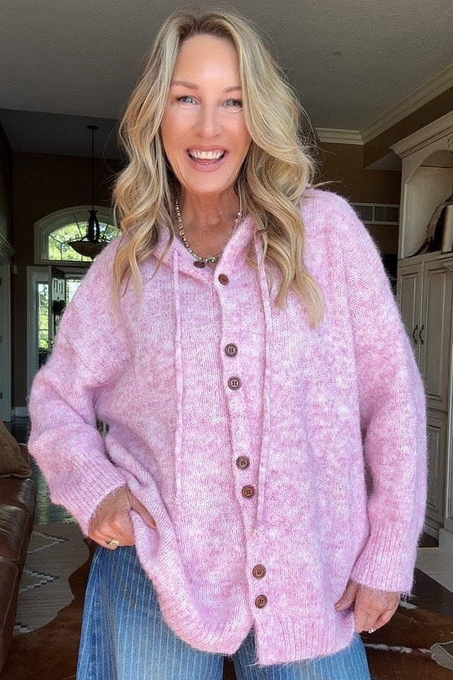 Blush Prairie Hooded Cardigan