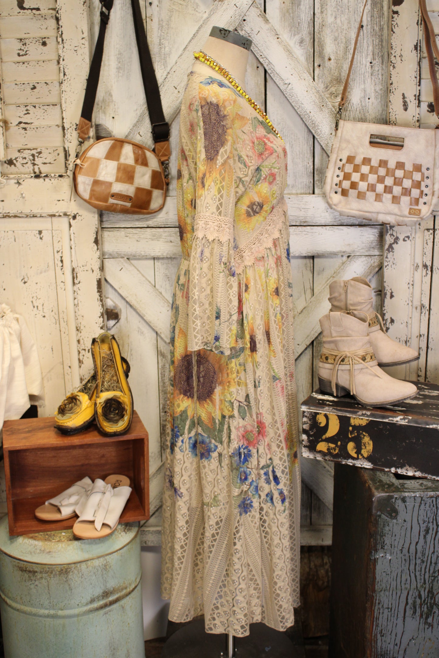 Lead Singer Sunflower Taupe Dress