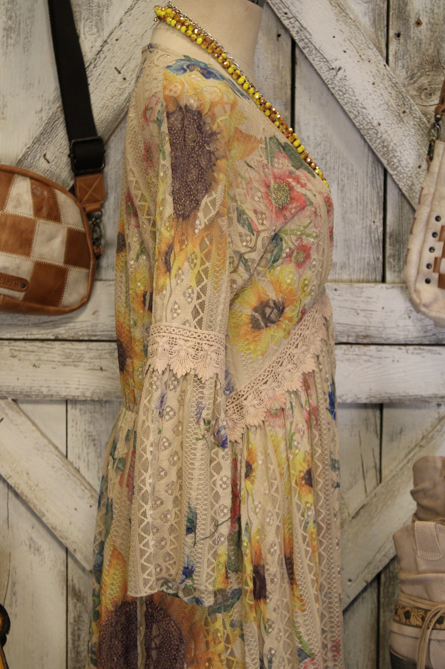 Lead Singer Sunflower Taupe Dress