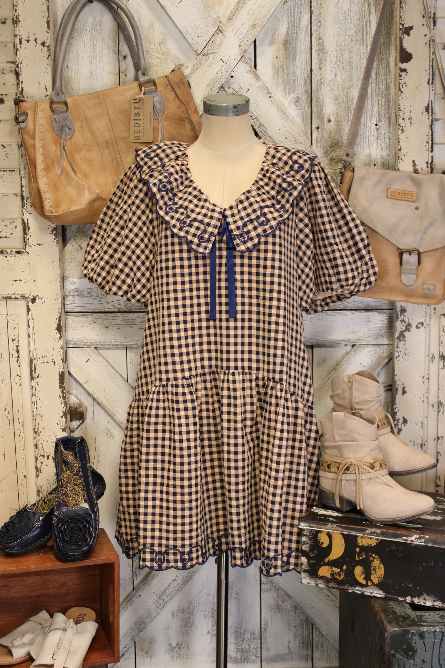 Country Lane Gingham Dress
