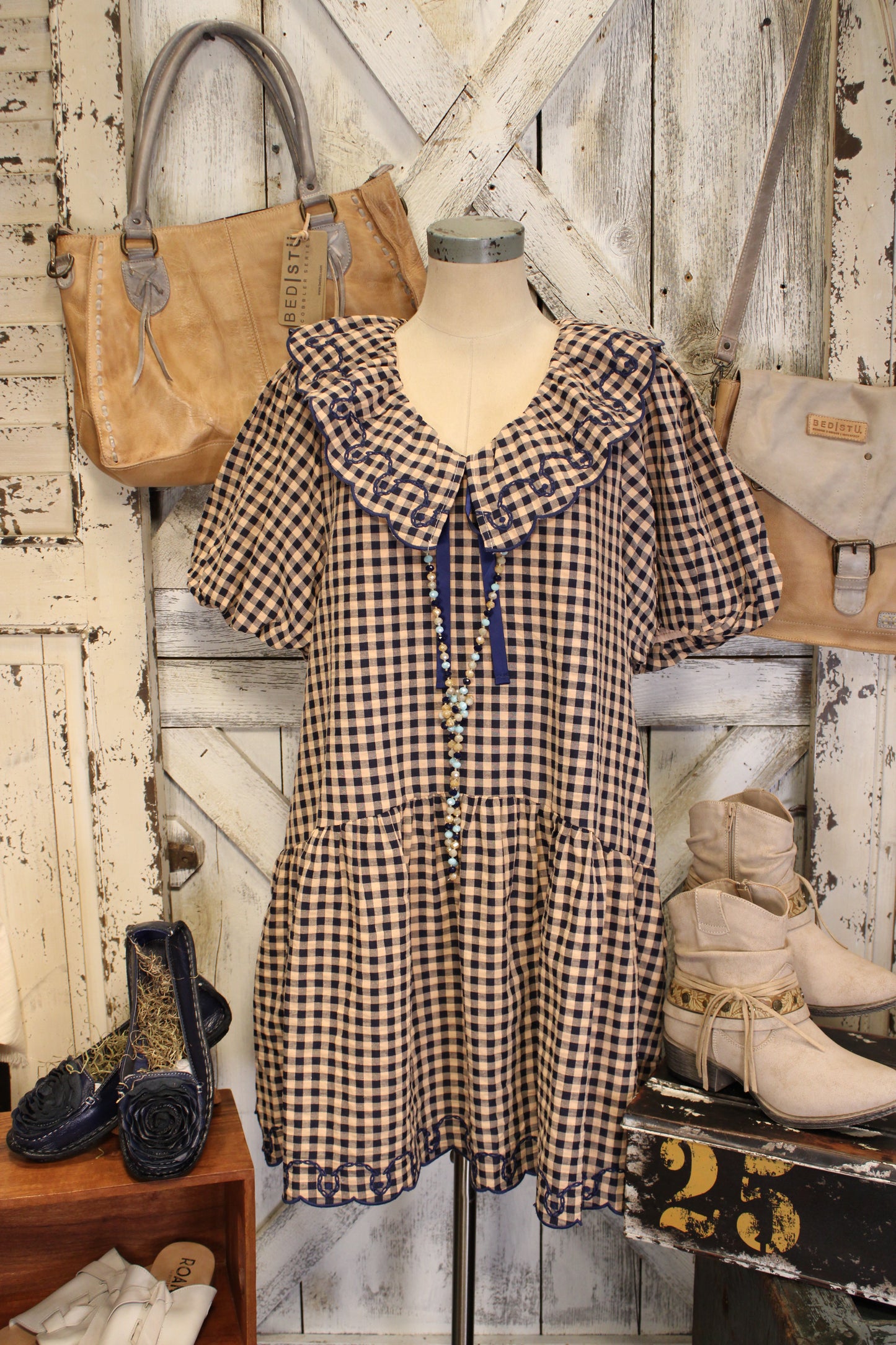 Country Lane Gingham Dress