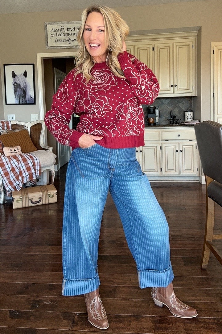 Ruby Romance Sweater