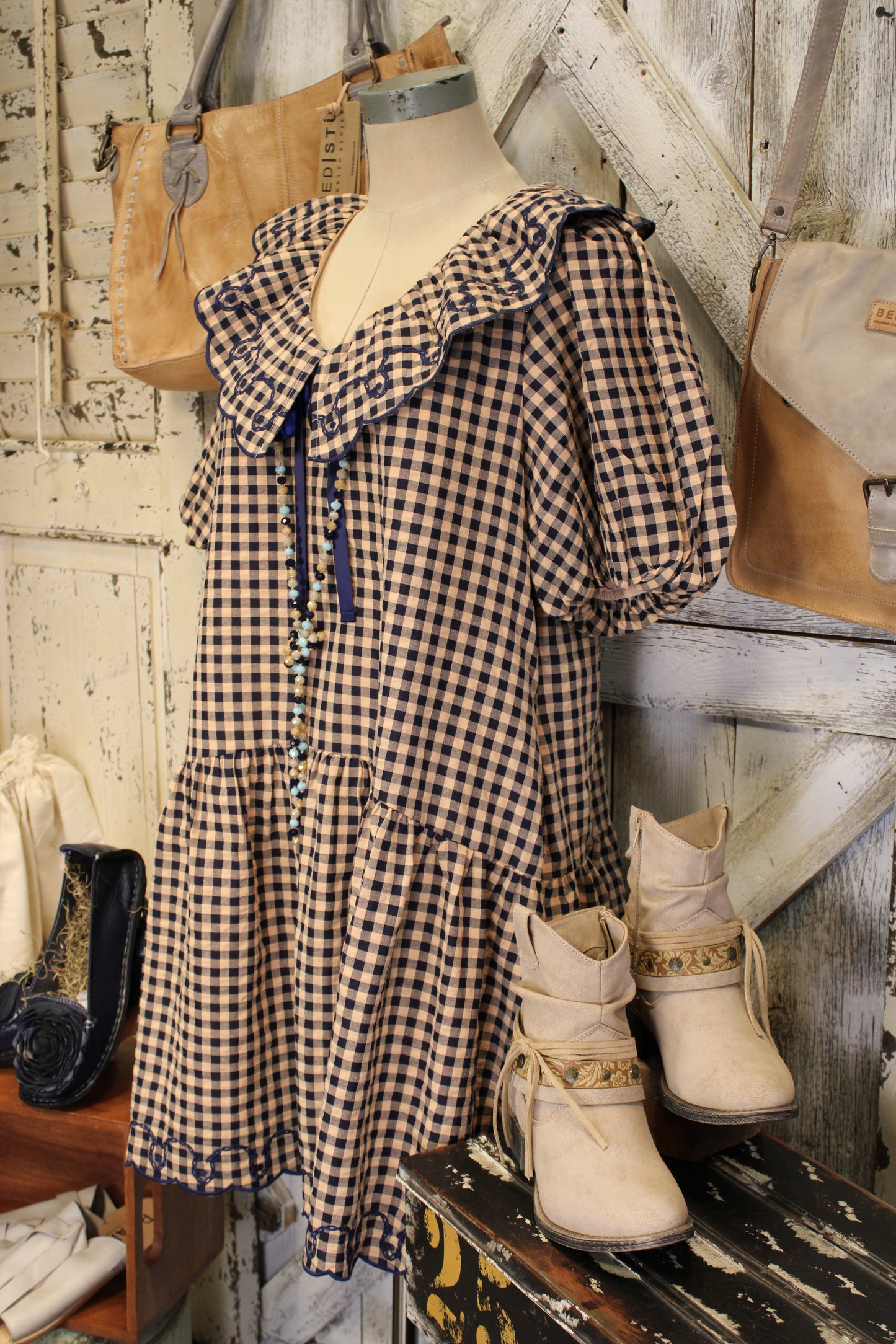 Country Lane Gingham Dress