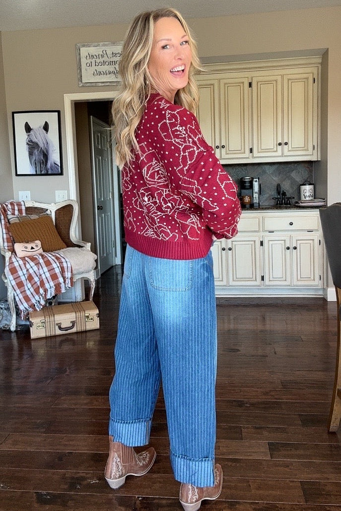 Ruby Romance Sweater