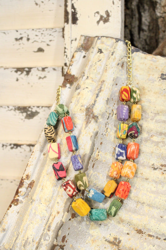 Block Upon Block Necklace