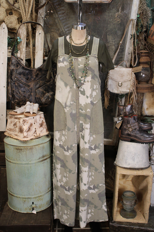 Hidden Olive Camp Overalls