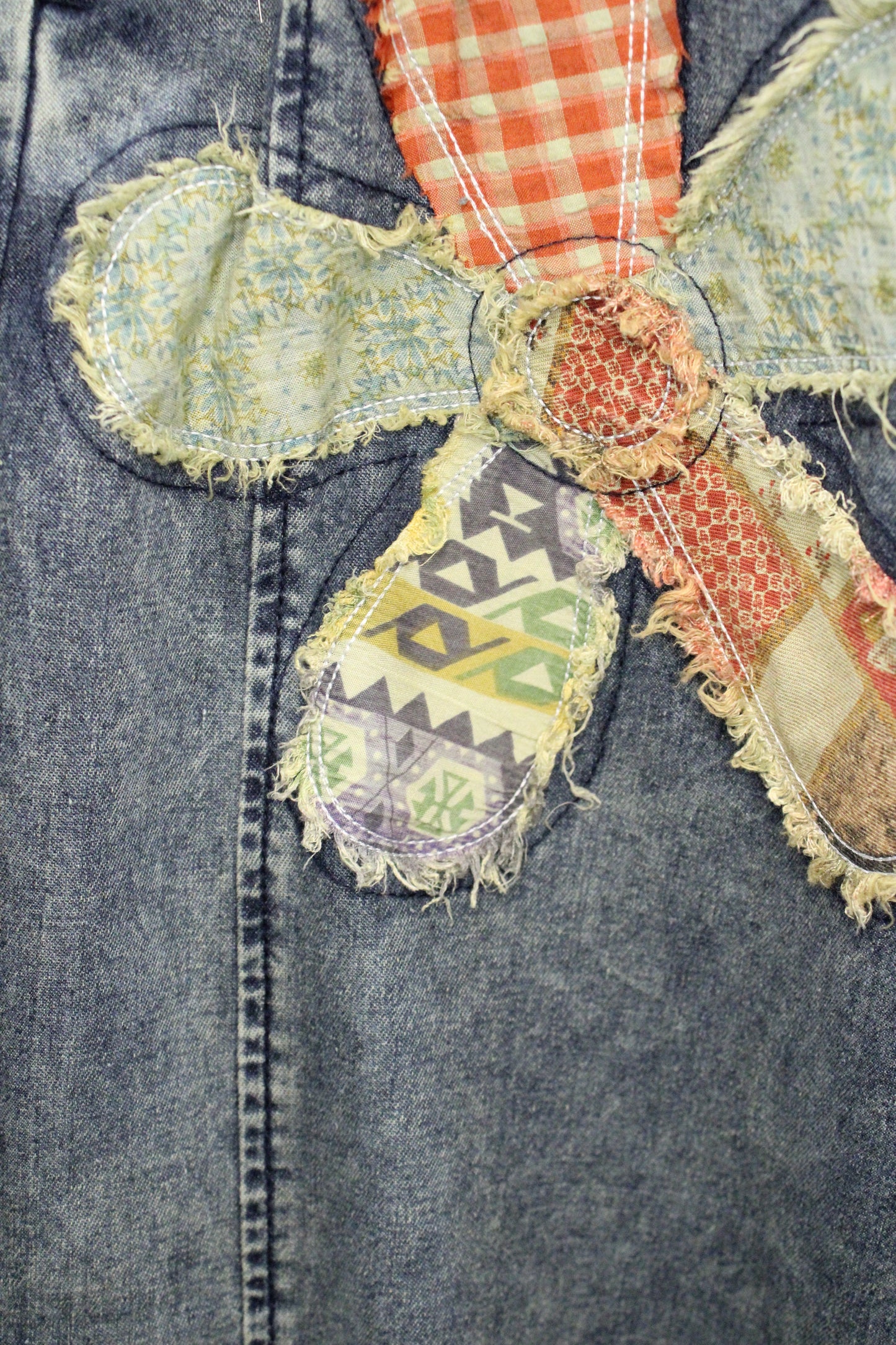 Flower Patch Denim Overalls
