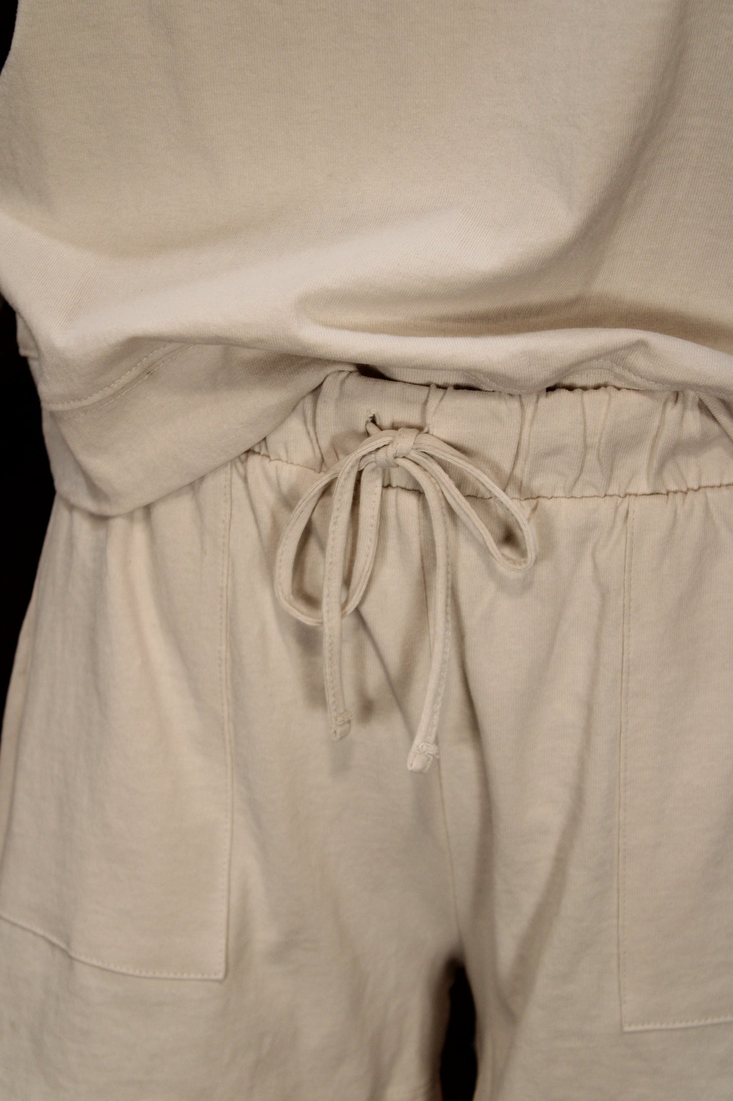 Relaxed Rhythm Cotton Sand Beige Lounge Set