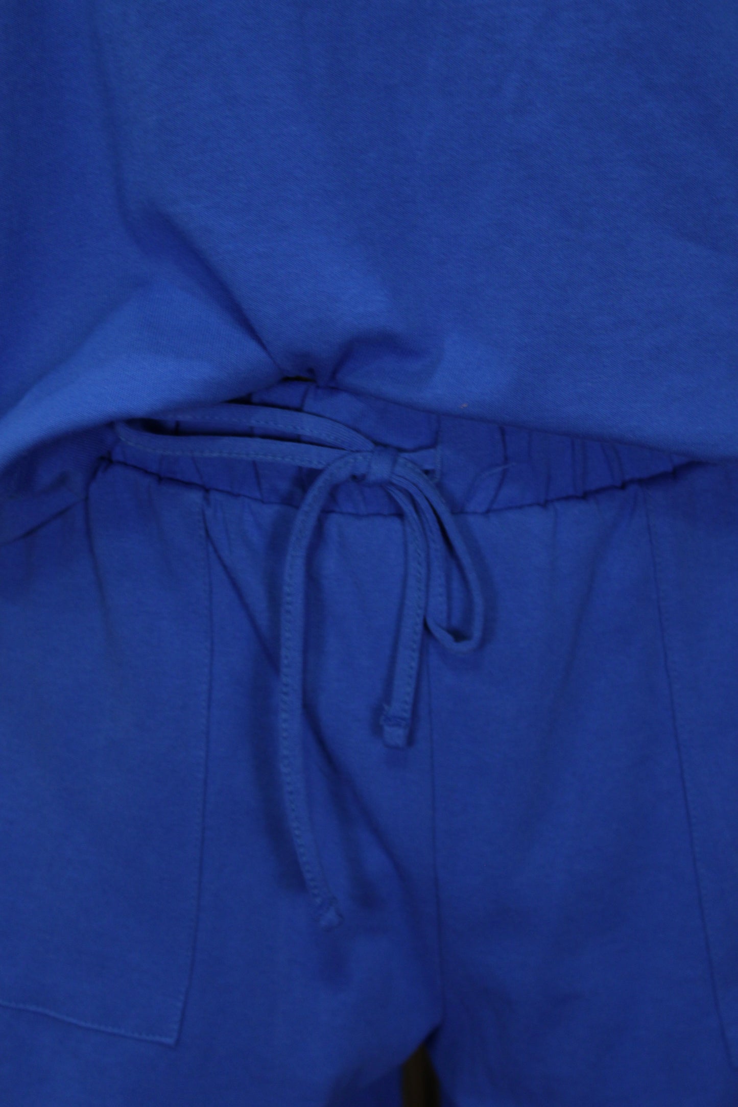 Relaxed Rhythm Cotton Ocean Blue Lounge Set