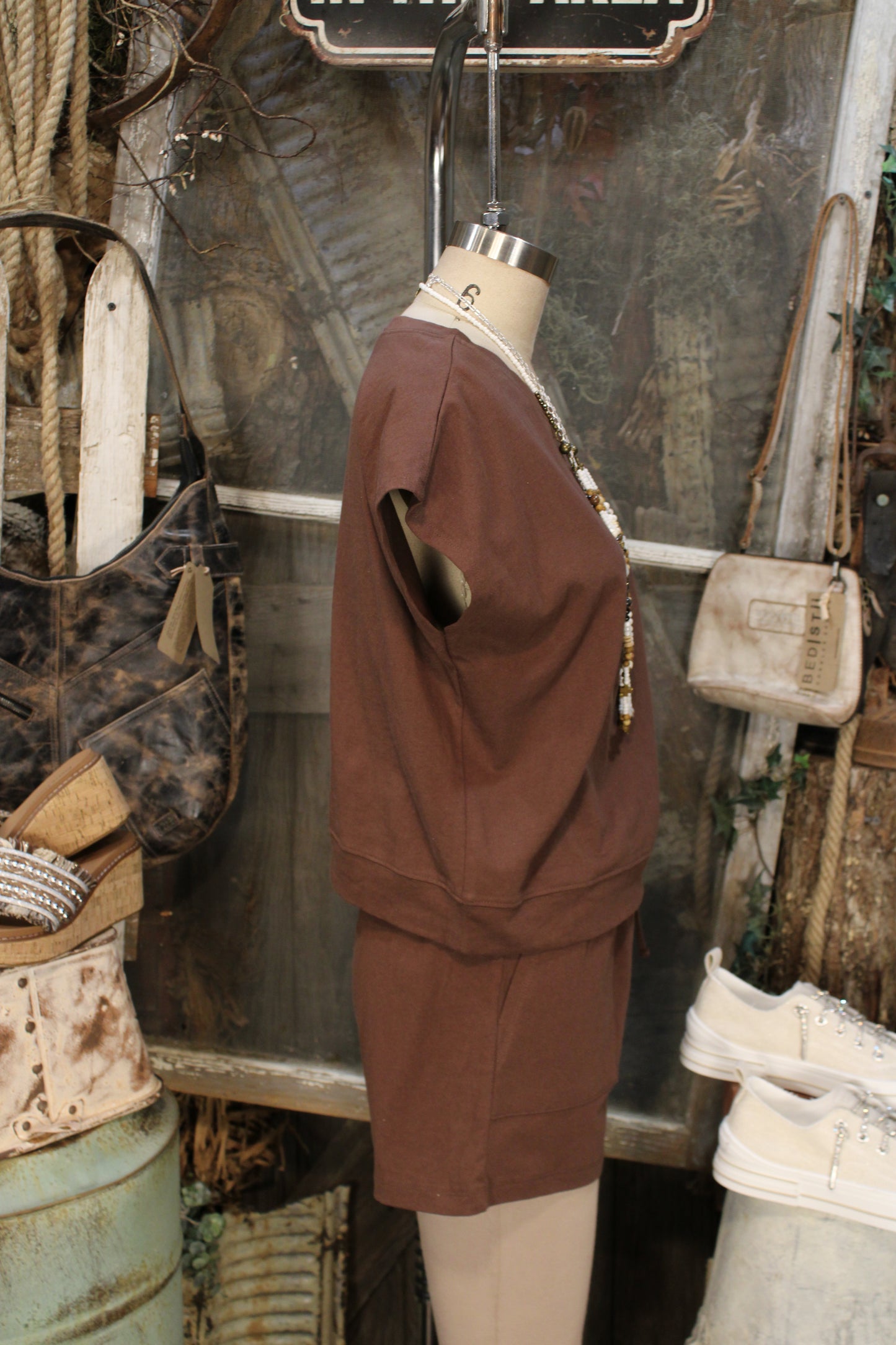 Relaxed Rhythm Cotton Mocha Lounge Set